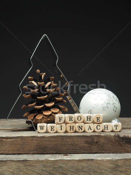 Stock photo: German Merry Christmas background