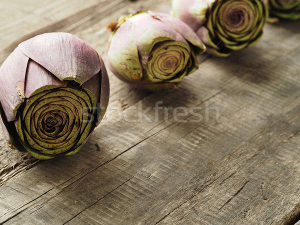 Bioélelmiszer fa egészséges étel organikus rusztikus fa asztal Stock fotó © andreasberheide