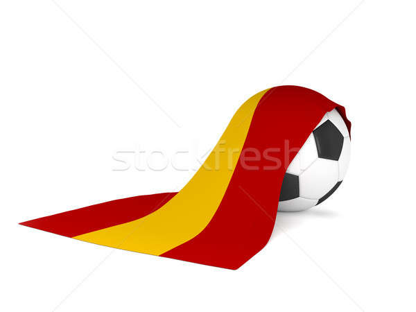 Piłka banderą Hiszpania piłka nożna mistrzostwo Zdjęcia stock © andreasberheide
