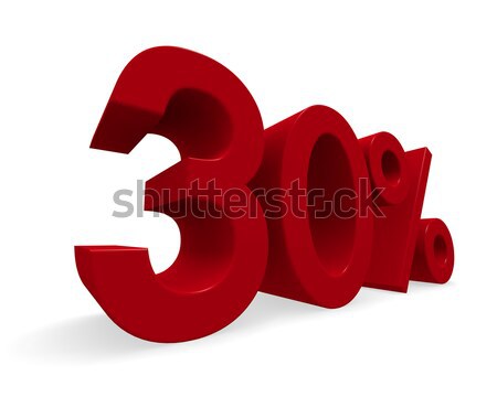 árengedmény 3D renderelt kép kép piros százalék Stock fotó © andreasberheide