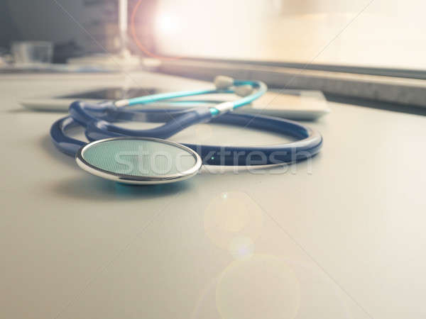 Close up of a stethoscope Stock photo © andreasberheide