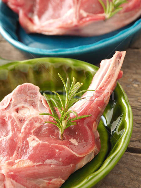 Raw lamb chop Stock photo © andreasberheide