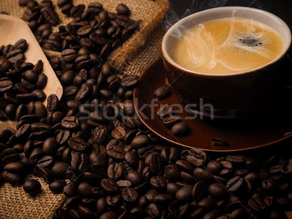 Zdjęcia stock: Kubek · espresso · fasola · shot · kawy