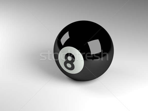 Eight ball 3d render Stock photo © andreasberheide