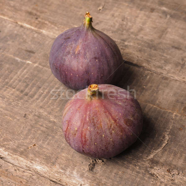 Fresh organic figs on rustic wood Stock photo © andreasberheide