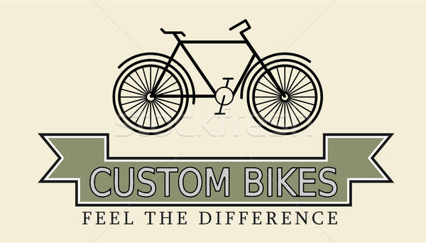 Custom bikes, vintage styled company template Stock photo © andreasberheide