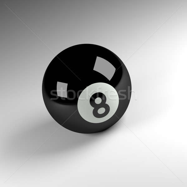 Eight ball 3d render Stock photo © andreasberheide