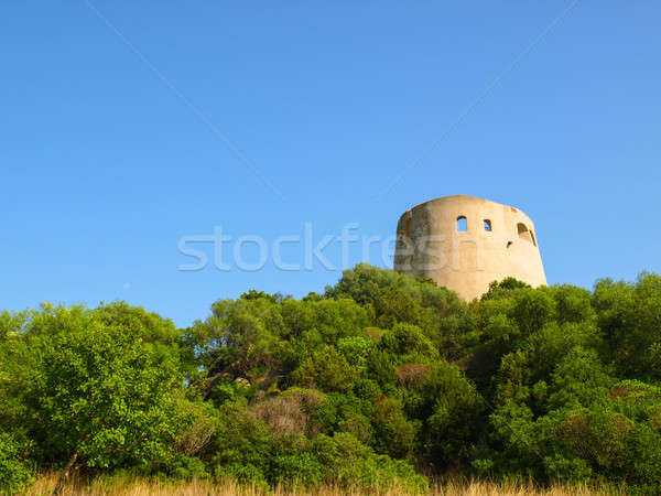 Old watchtower on Sardinia Stock photo © andreasberheide
