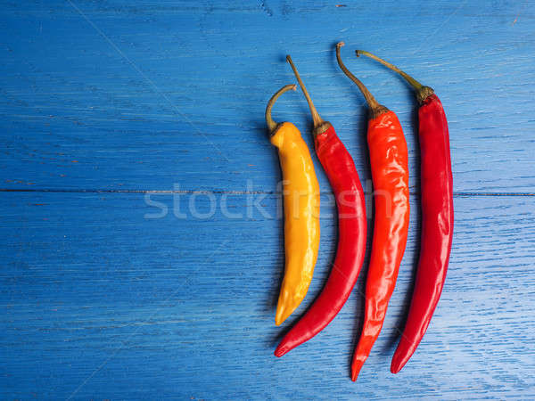 Four hot chilies Stock photo © andreasberheide