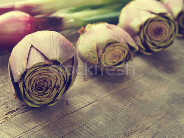 Foto stock: Alimentos · orgánicos · madera · vintage · alimentos · saludables · orgánico