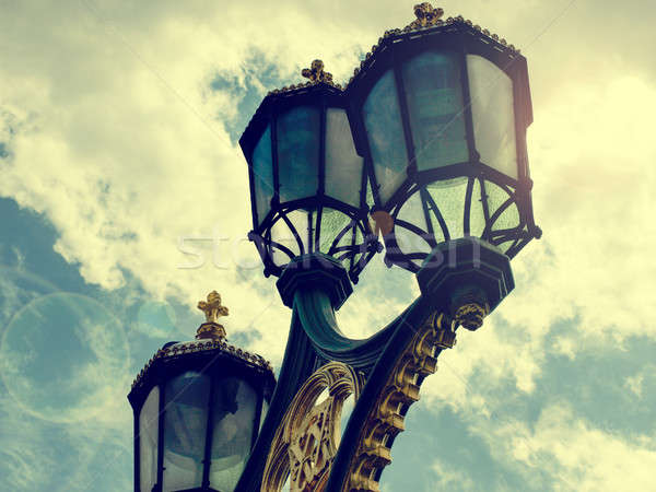 Old street lamp in London Stock photo © andreasberheide