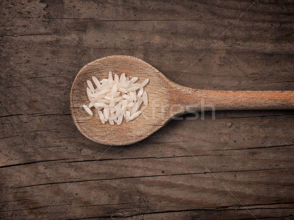 Rice on a spoon Stock photo © andreasberheide