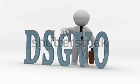 3d businessman with the word OOPS Stock photo © andreasberheide