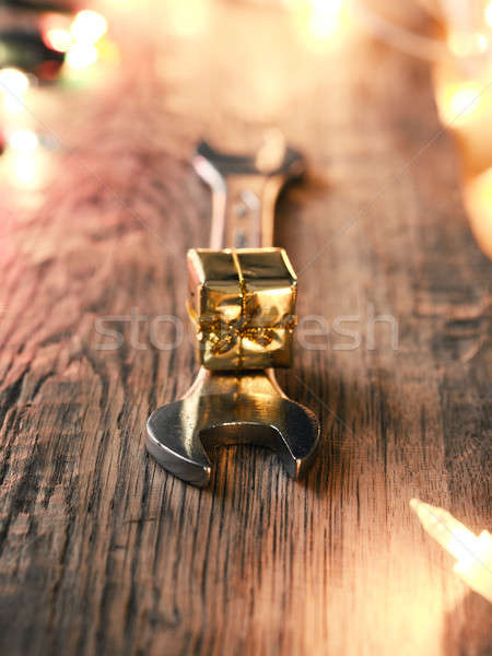 Stock photo: Christmas service or tools cocnept