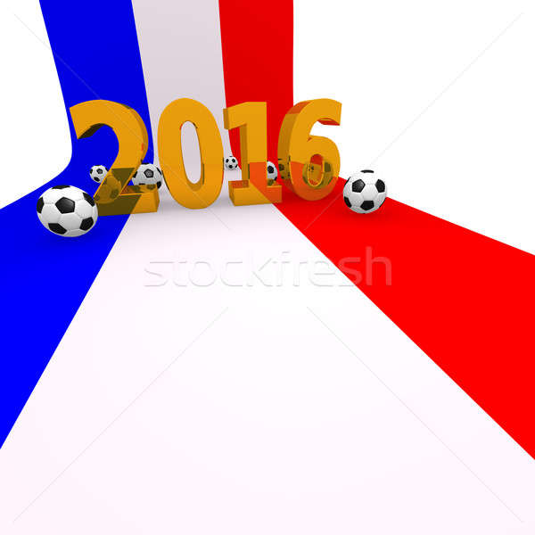 Soccer background 2016 in France Stock photo © andreasberheide