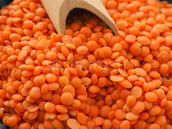 Organic red lentils Stock photo © andreasberheide