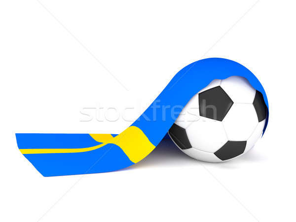 Soccer ball with the flag of Sweden Stock photo © andreasberheide