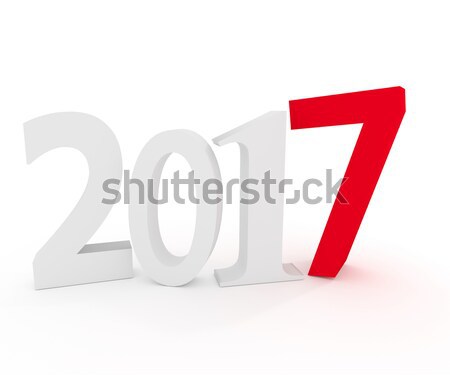 2017 concept image, 3d render Stock photo © andreasberheide