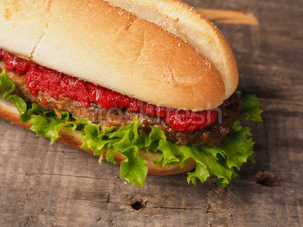 Close up of a tasty burger Stock photo © andreasberheide