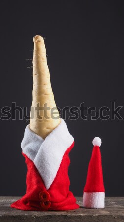 Stockfoto: Ruw · christmas · kleding · oude · houten · tafel · voedsel