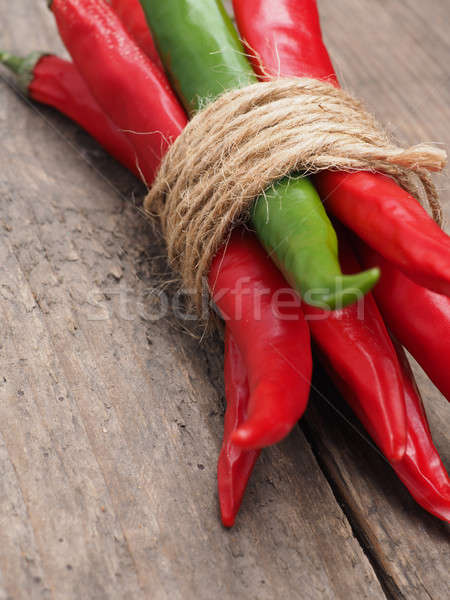 Bunch of spicy chilies Stock photo © andreasberheide