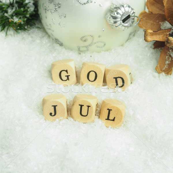 Scandinavian Merry Christmas Stock photo © andreasberheide