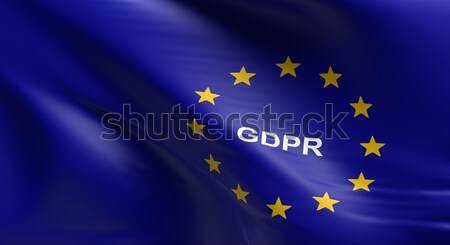 European Union flag with GDPR Stock photo © andreasberheide