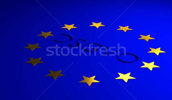 Ue bandera europeo Unión carta general Foto stock © andreasberheide