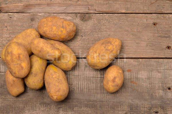 Stock photo: Fresh organic potatoes