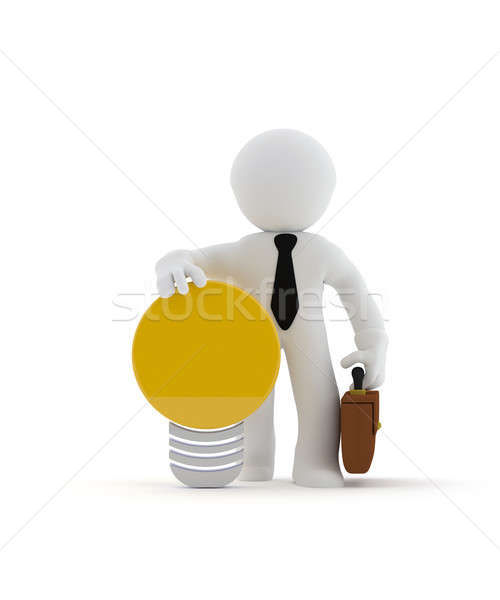 New idea or creativity 3d concept Stock photo © andreasberheide