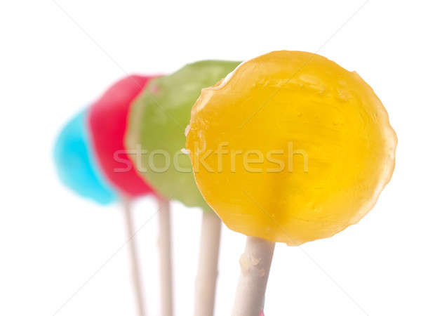 Closeup of colorful lollypop Stock photo © andreasberheide