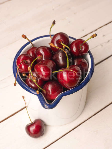 Sweet organic cherries Stock photo © andreasberheide