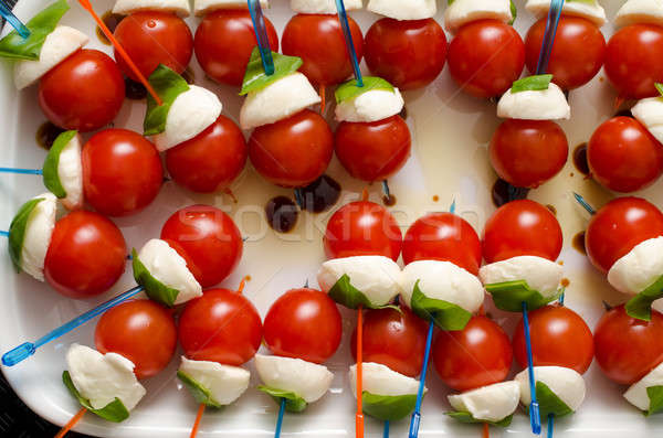 Tomates lanches bandeira italiana Foto stock © andreasberheide