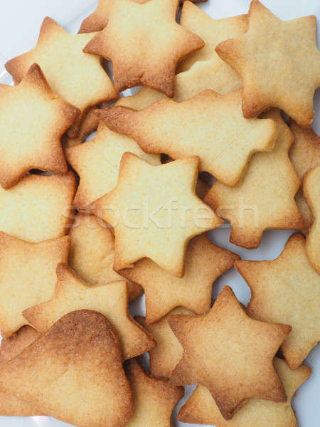 Stock fotó: édes · karácsony · sütik · fehér · tányér · textúra