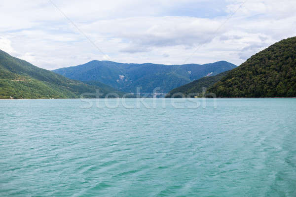 Stock photo: Majestic mountain lake in Georgia.