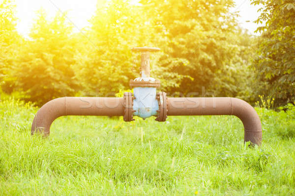 Part of a deactivated buried pipeline. Stock photo © andreonegin
