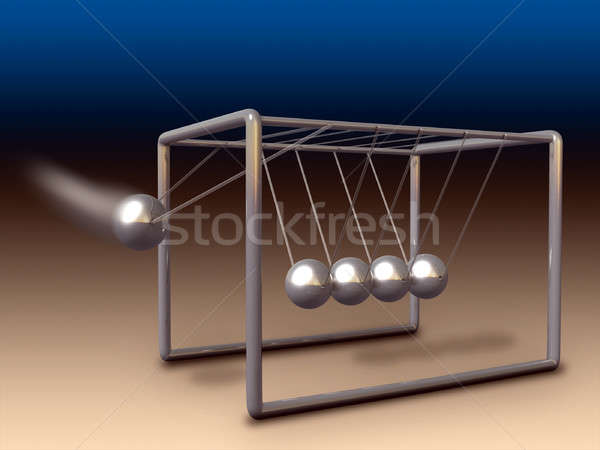 Newton cradle Stock photo © Andreus