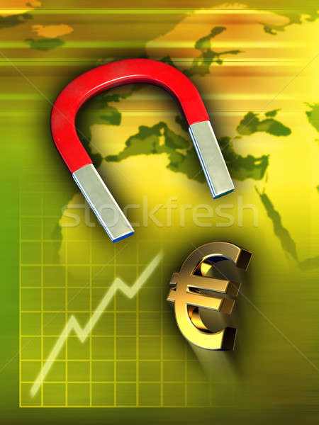 Raising euro Stock photo © Andreus