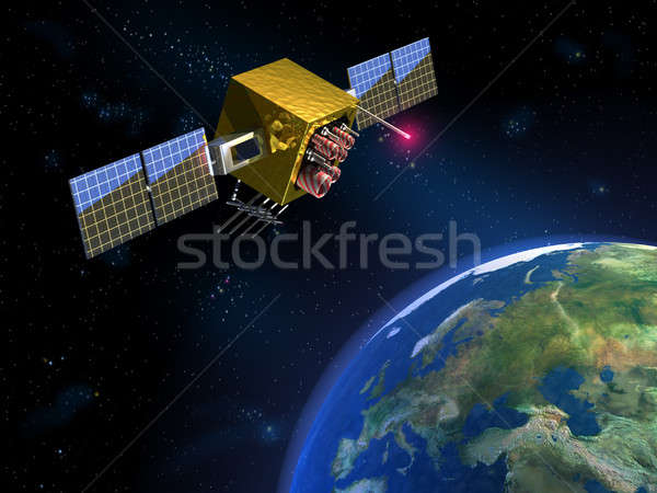 Communication satellite Stock photo © Andreus