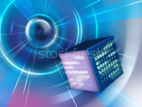 Binary cube Stock photo © Andreus