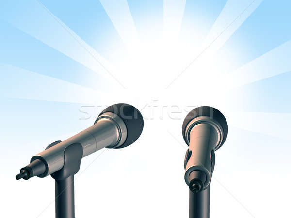 Two microphones Stock photo © Andreus