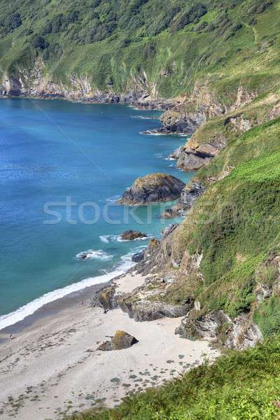 Cornish coastline in Summer, England Stock photo © andrewroland