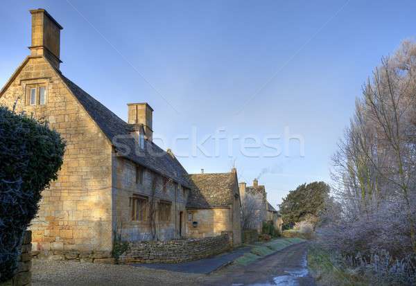 Cotswold country house in winter Stock photo © andrewroland