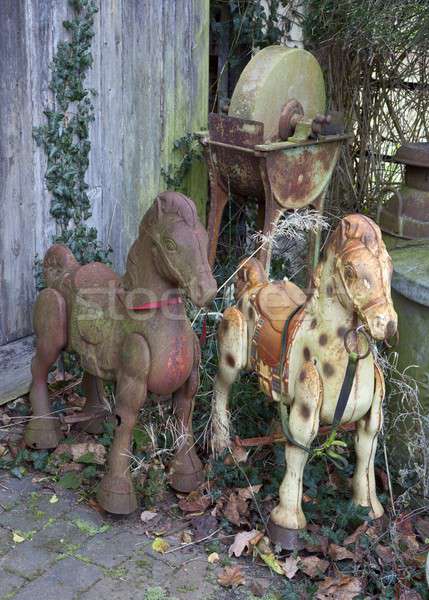 Old rocking horses Stock photo © andrewroland