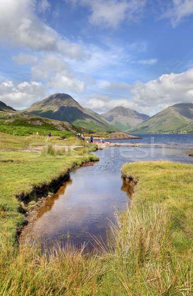 Víz drámai Lake District park tájkép nyár Stock fotó © andrewroland