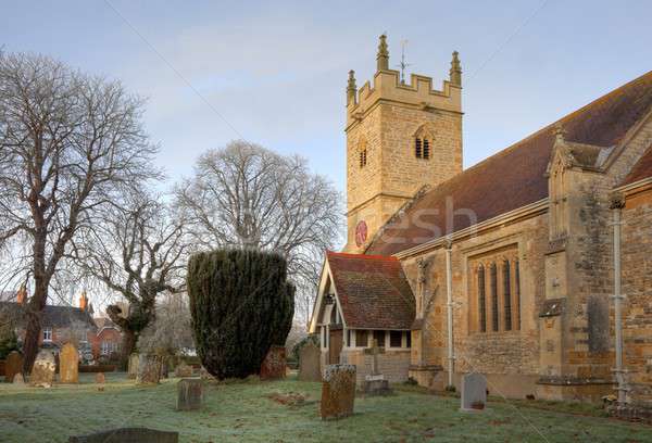 Warwickshire stone church Stock photo © andrewroland