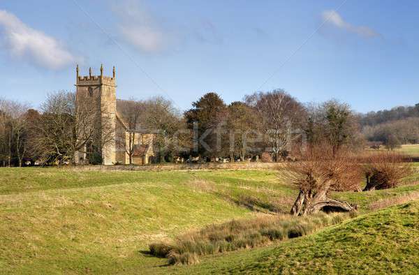 Cotswold church Stock photo © andrewroland