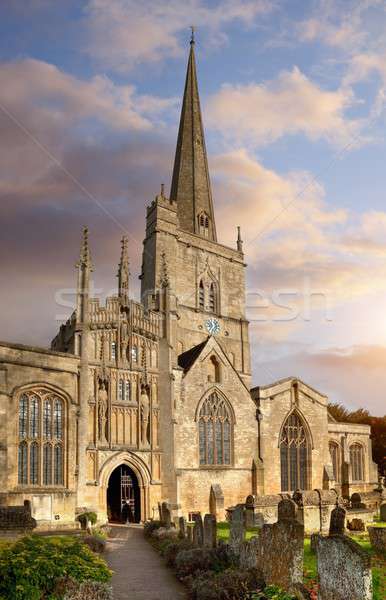 牛津 教會 英國 冬天 石 宗教 商業照片 © andrewroland