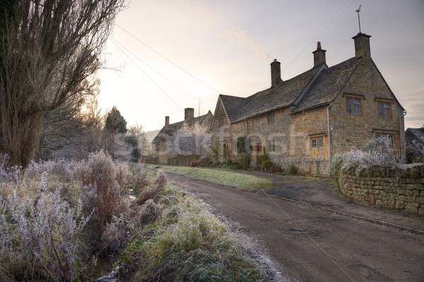Cotswold country house in winter Stock photo © andrewroland