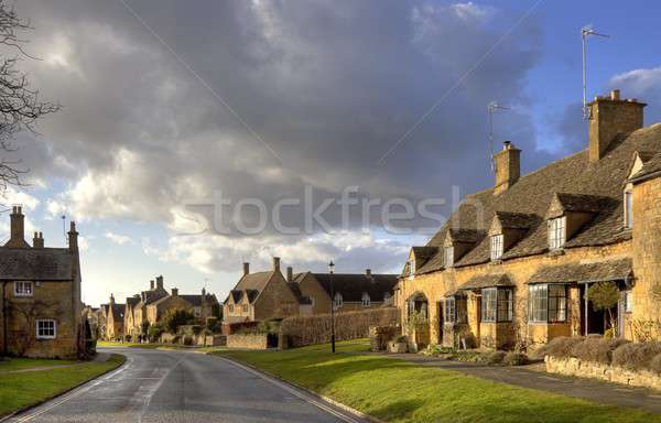 Foto stock: Broadway · pueblo · viaje · vacaciones · Inglés · Reino · Unido